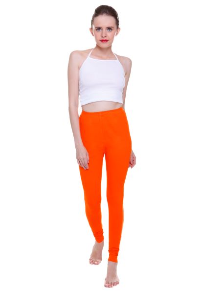 FLEXICA WOMEN COTTON  LYCRA PLAN CHURIDAR LEGGING