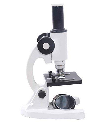 GEMKO LABWELL G-S-725-150 Metal White 2000X Cordless Led Monocular Medical Microscope with Rechargeable Inbuilt Batteries