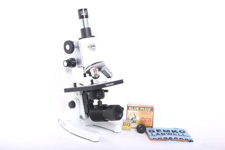 GEMKO LABWELL G-S-725-93 Metal White 675X Lab Microscope with Led Light