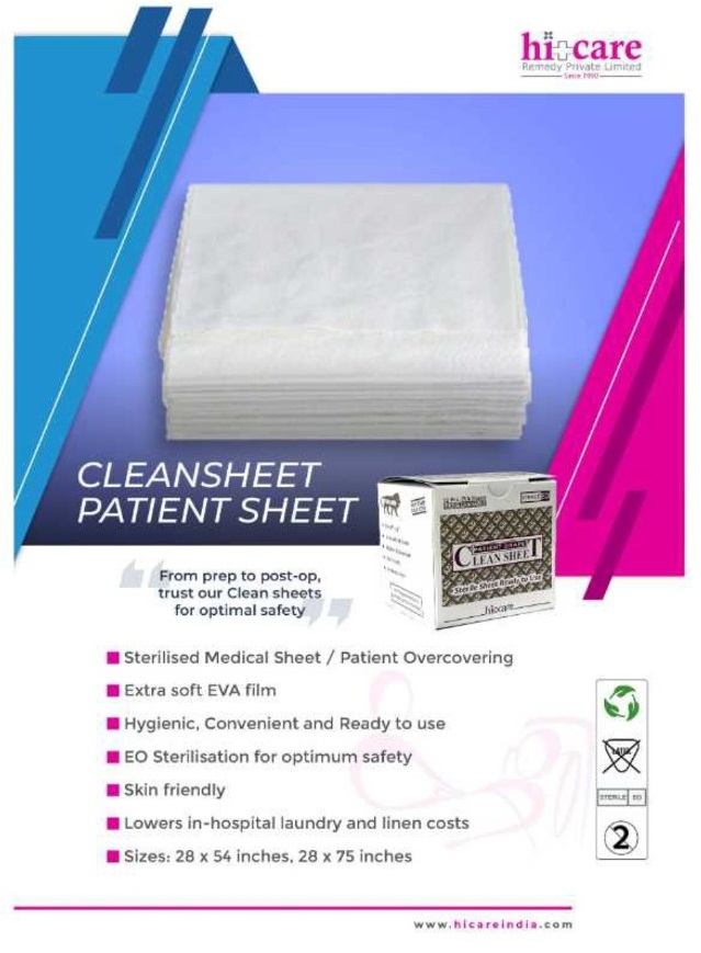 CLEANSHEET PATIENT SHEET