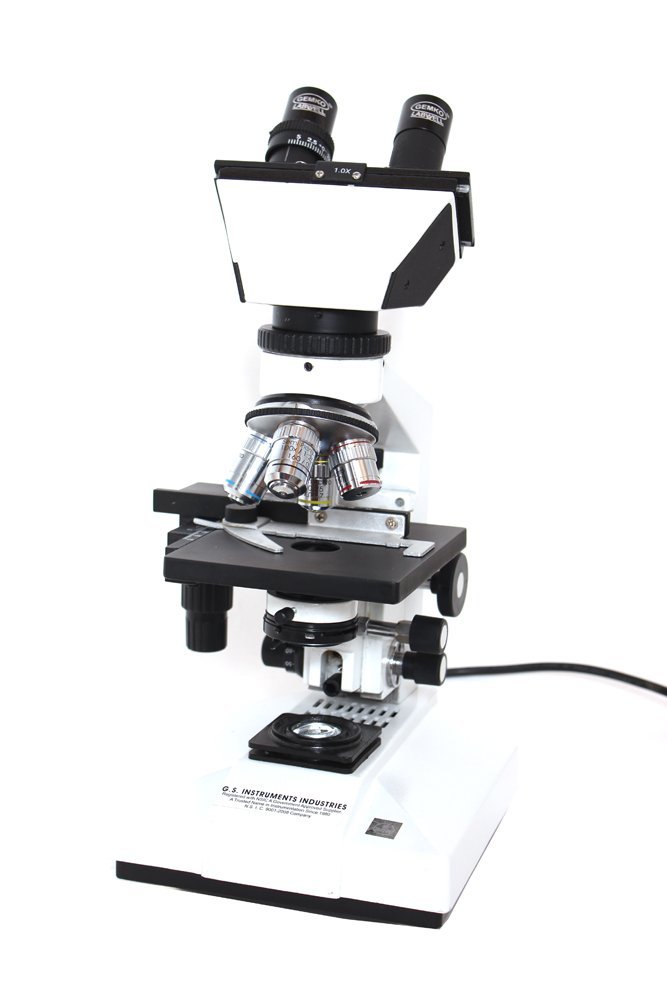 GEMKO LABWELL G-S-725-93 Metal White 675X Lab Microscope with Led Light