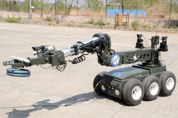 Offering Mobile Autonomous Robotic System (MARS) is used to extract and diffuse an Improvised Explosive Devices (IEDs).