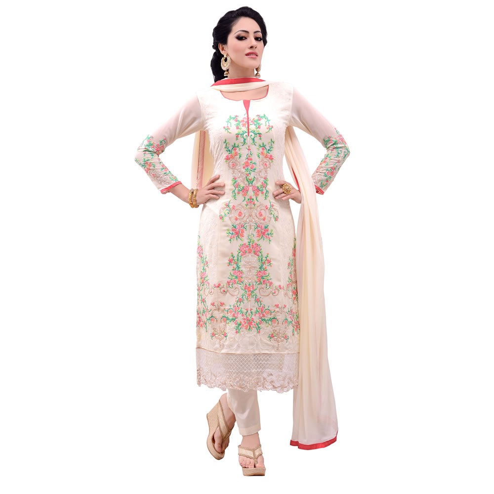 Georgette Suit Bottom And Dupatta