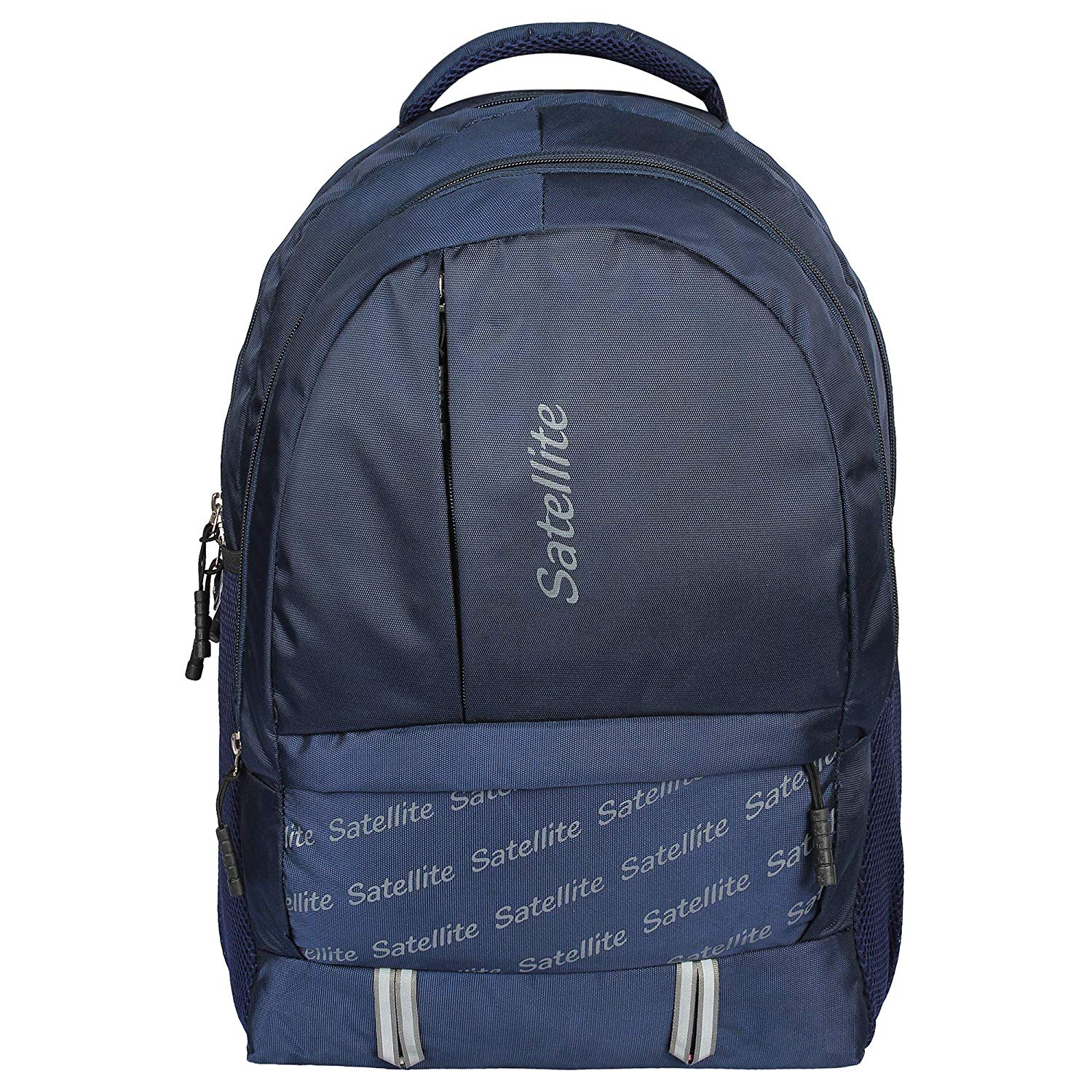 Satellite Polyester 35 Litre Blue Casual Laptop Backpack with rain Cover and 3 Zip for Men and Women (H01)