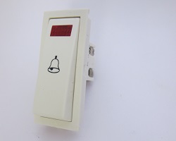 M- Platinum 6 A Bell Push Switch With Indicator
