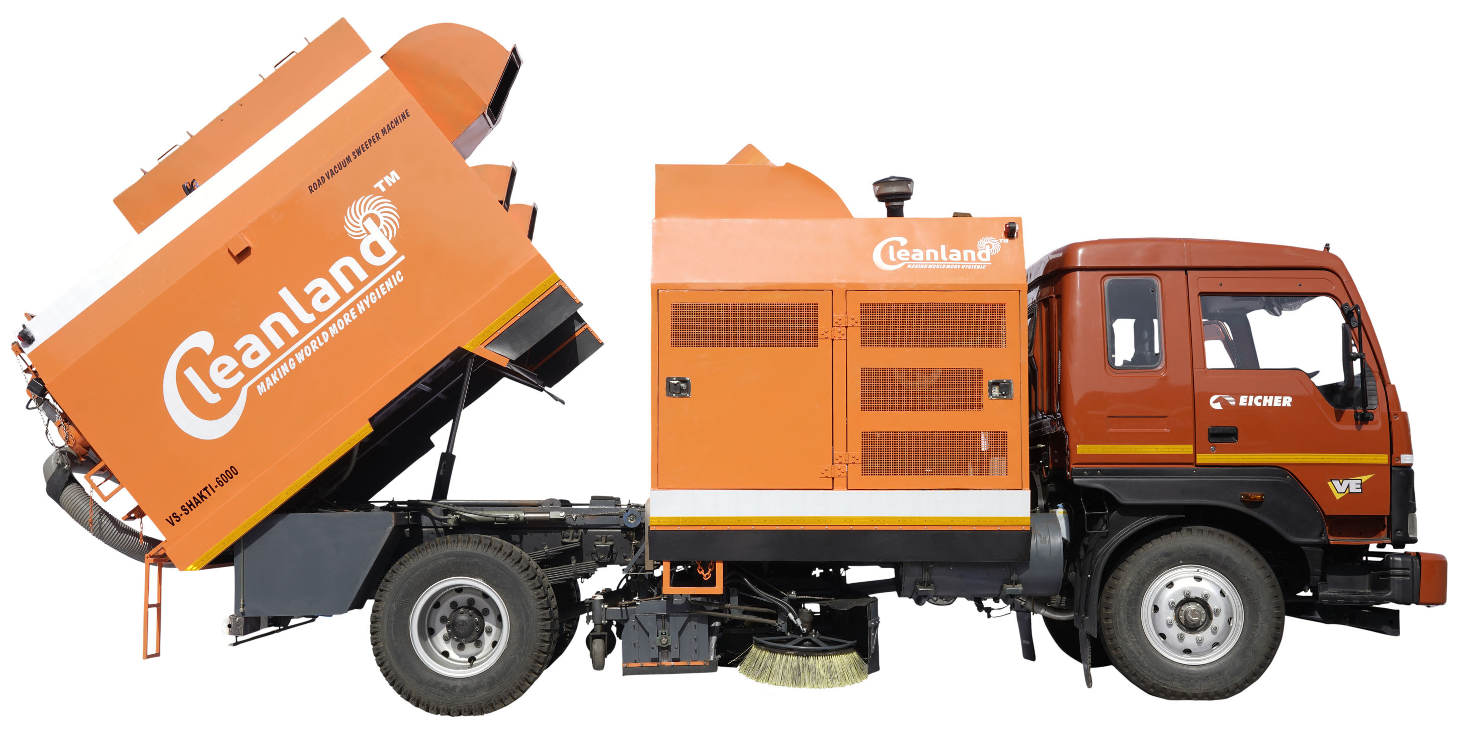CLEANLAND 'VS-Shakti-6000' Truck Mounted Sweeping Machine