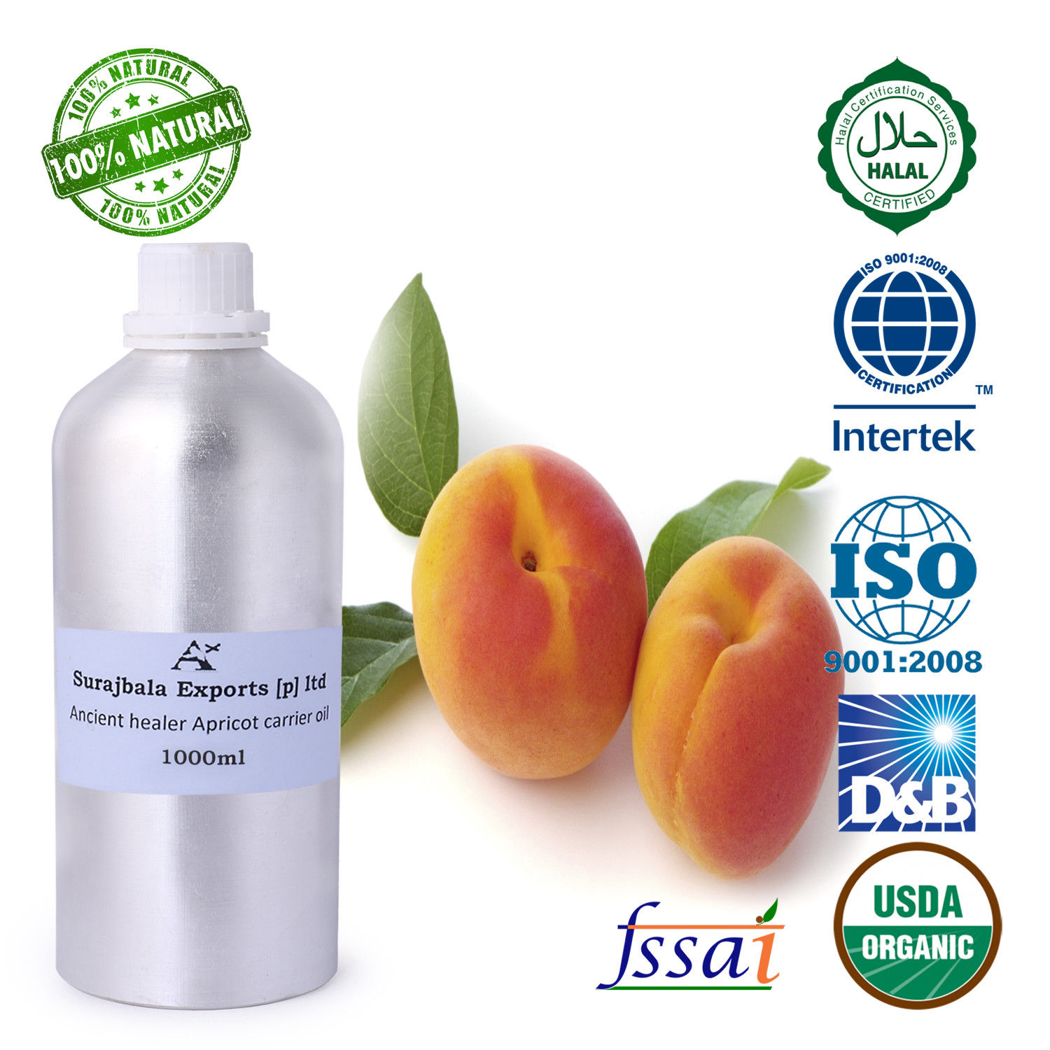 ANCIENT HEALER 100% PURE APRICOT CARRIER OIL