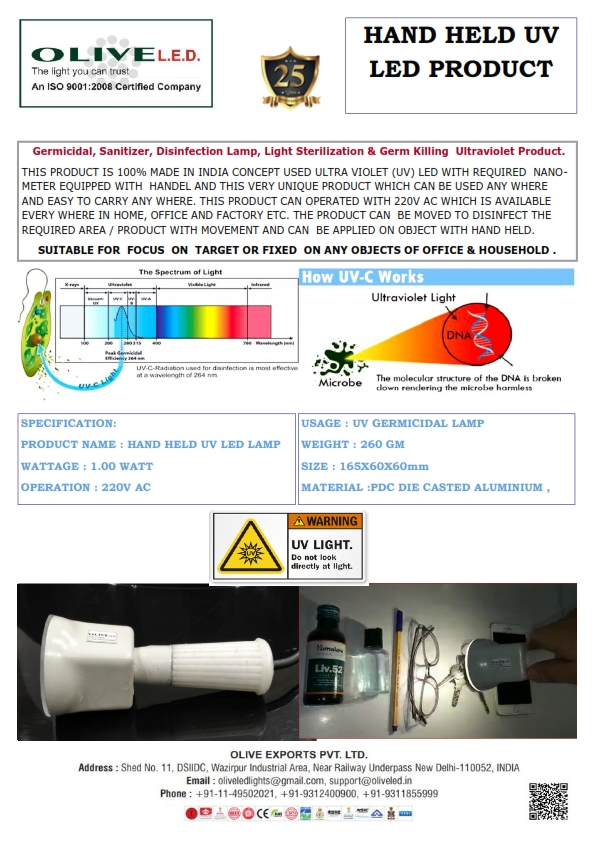UVC LED HANDHELD STERILIZERS