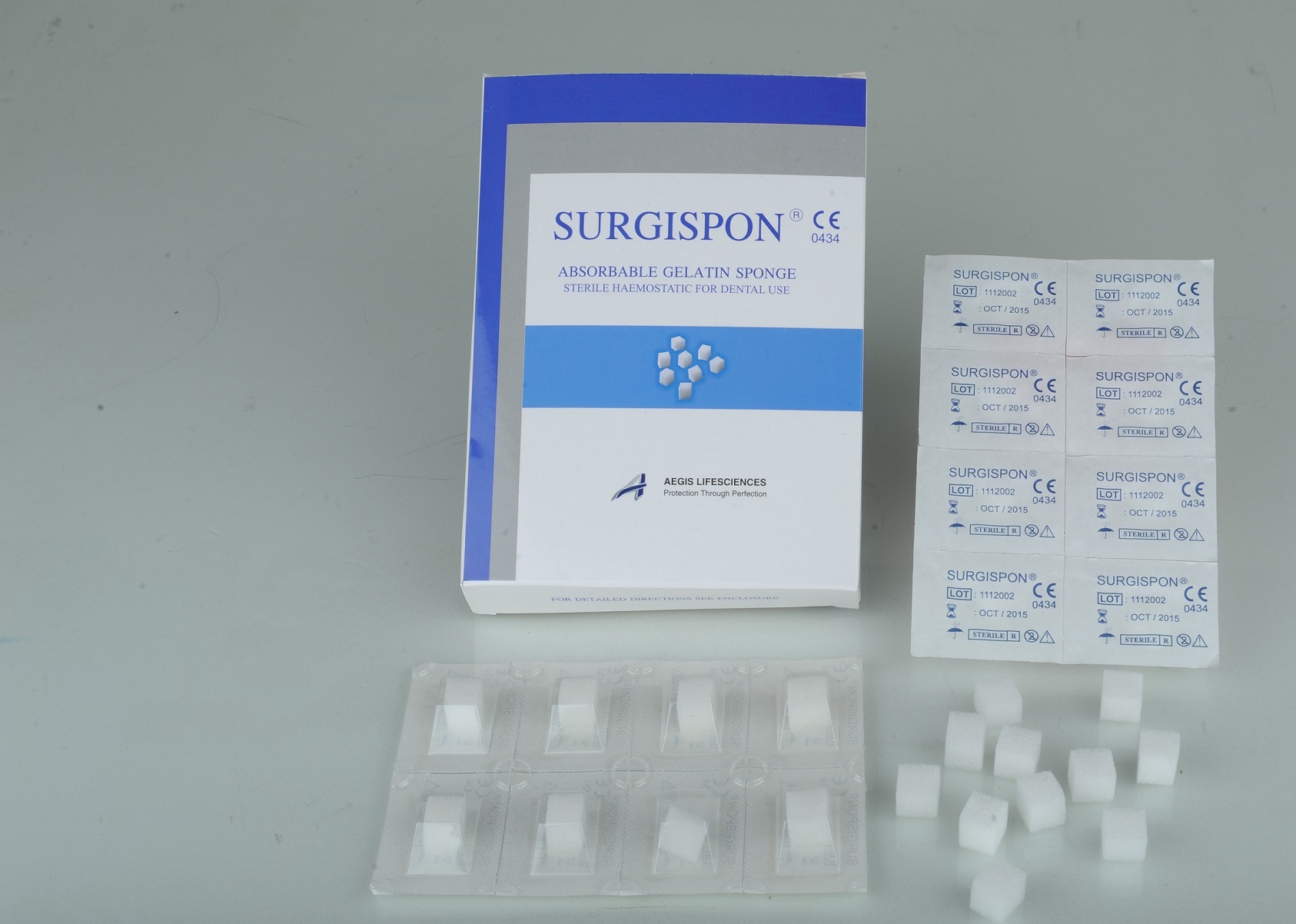 ABSORBABLE HAEMOSTATIC GELATIN SPONGE (SURGISPON - DENTAL CUBES)