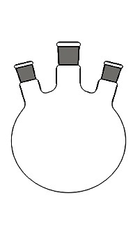 Round Bottom Flasks Three Necks, Centre Neck & Two Angled Side Necks 