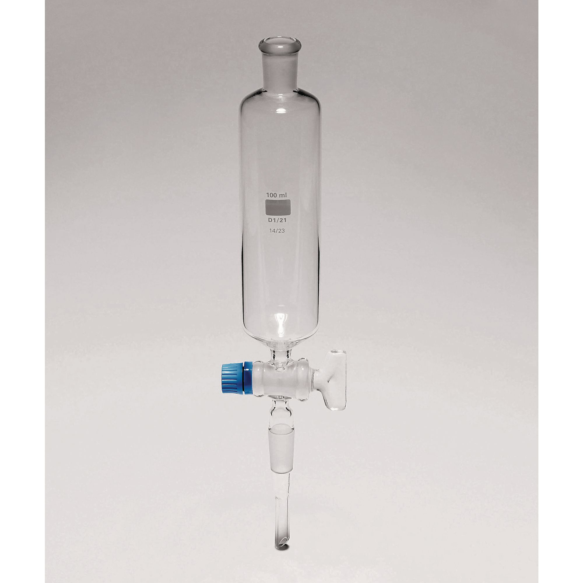 Separating Funnels with P.T.F.E Key Stopcock, Interchangeable Stopper, Global Pear Shape Plain Stem 