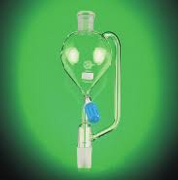 Dropping Funnels Cyllinderical with Socket, Screw Type P.T.F.E. Key Rotaflow Stopcock and Stem  with Cone  but without Stopper 