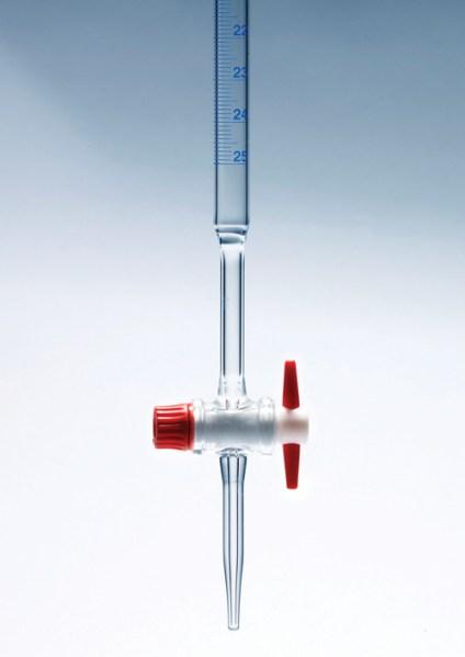 Burettes with Straight Bore PTFE (Teflon) Key Stopcock 