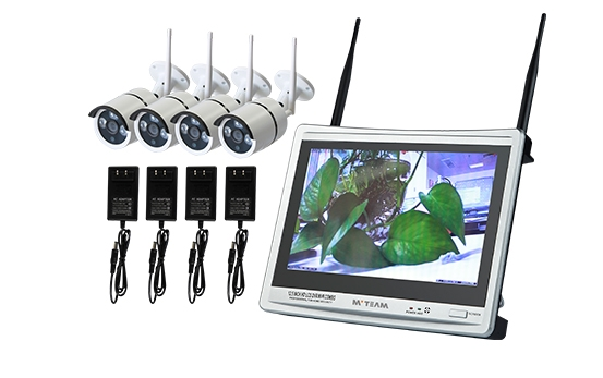 Wireless CCTV Camera Kit With Screen Inbuilt NVR