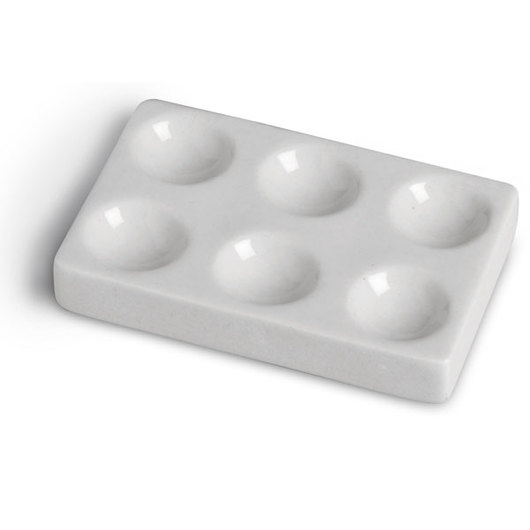 Spot plate Porcelain 6 cavities 
