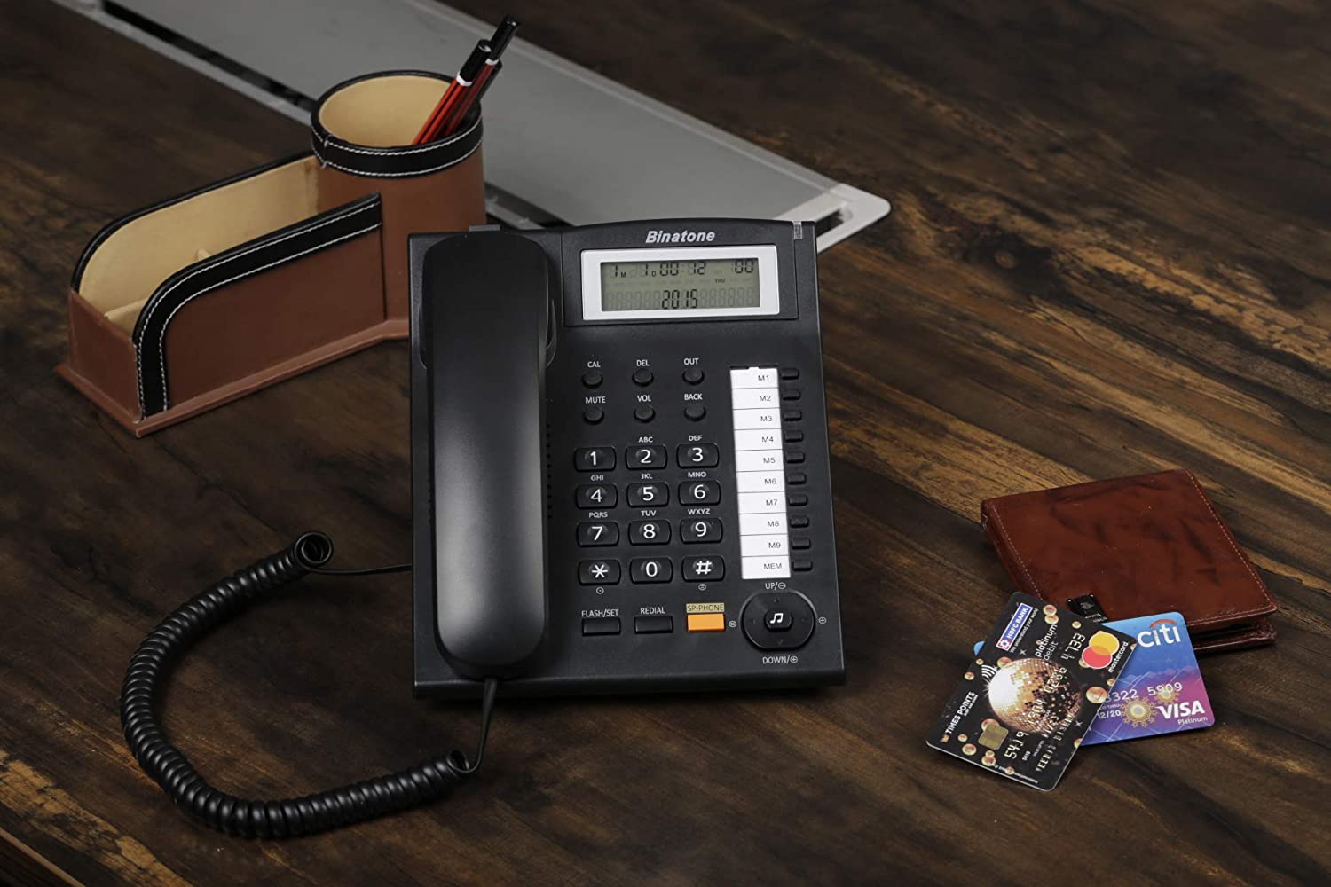  Binatone Concept 851 Corded Telephone with Clip & HF Speaker with 3- Step Tilt Angle Display