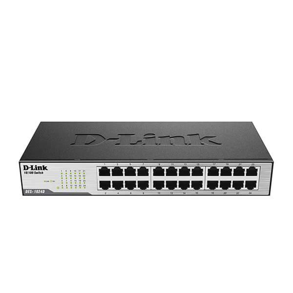 D-Link DES-1024D 24-Port Fast Ethernet 10/100 Mbps Unmanaged Switch