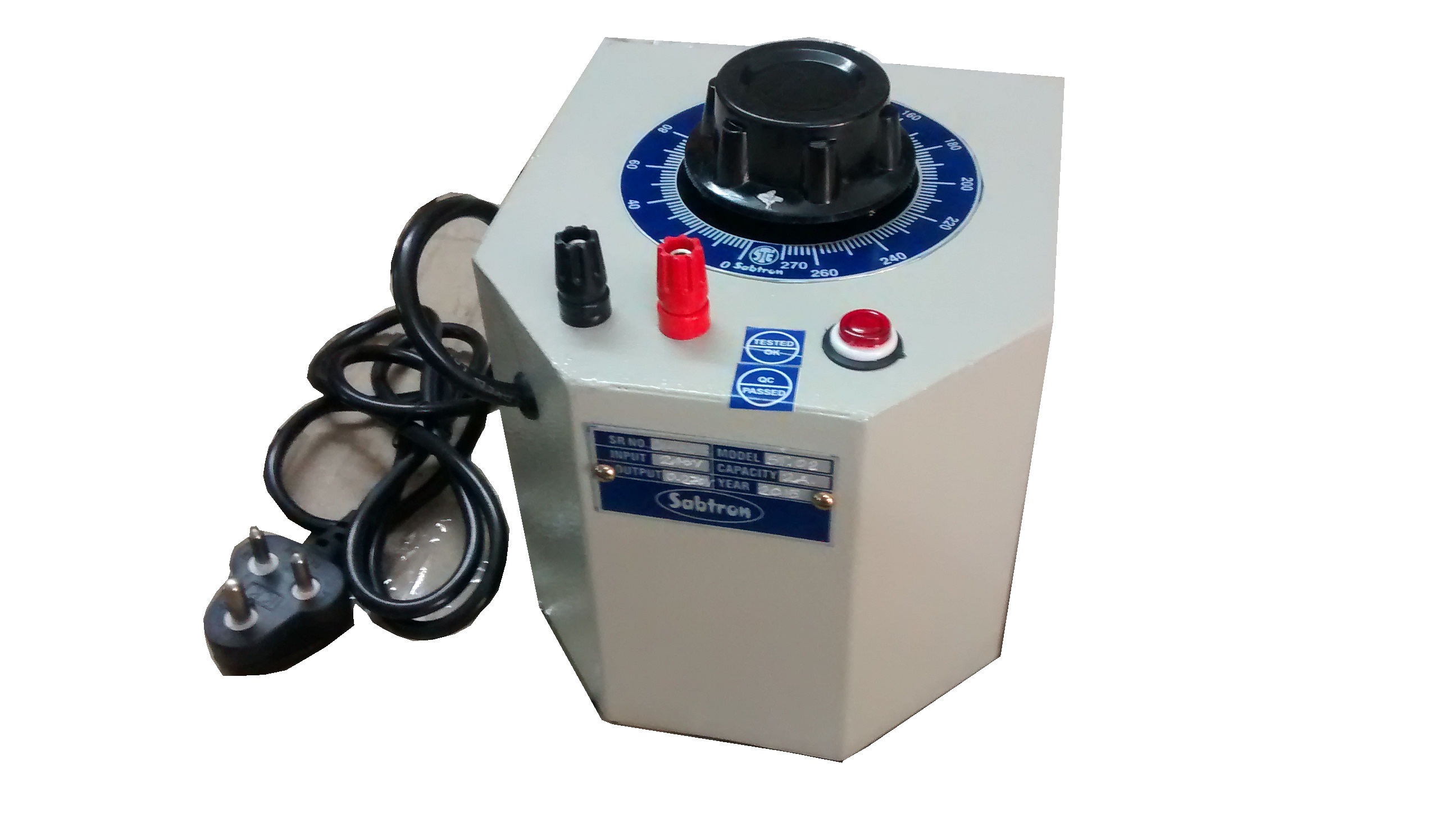  2 AMPS VARIABLE TRANSFORMER BOX TYPE