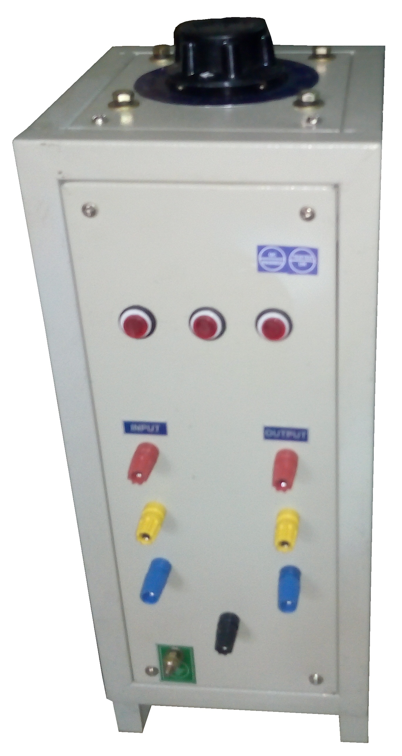 2 AMPS THREE PHASE VARIABLE TRANSFORMER BOX TYPE