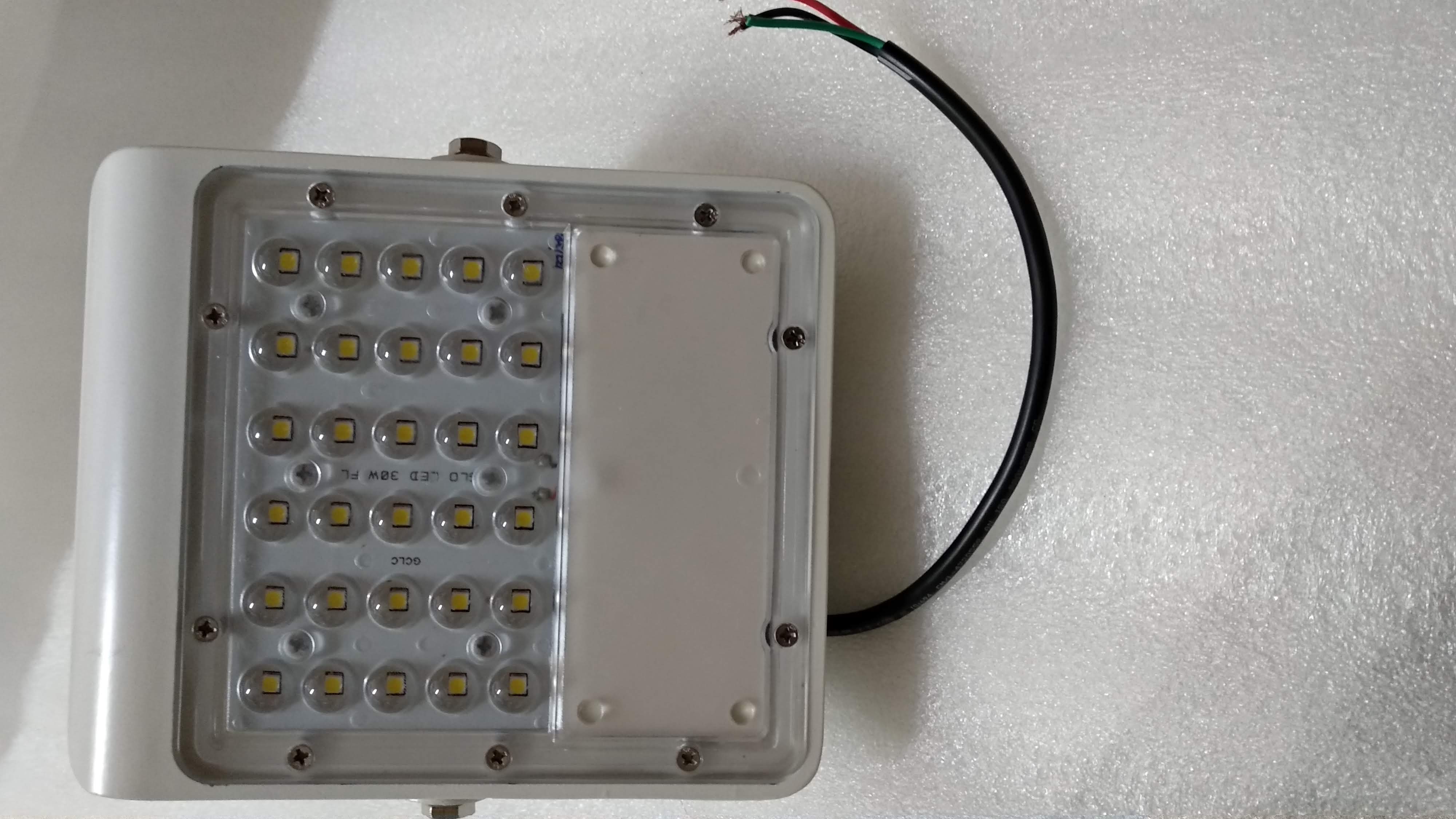 LED Flood Light Lens - 30W (white body) 