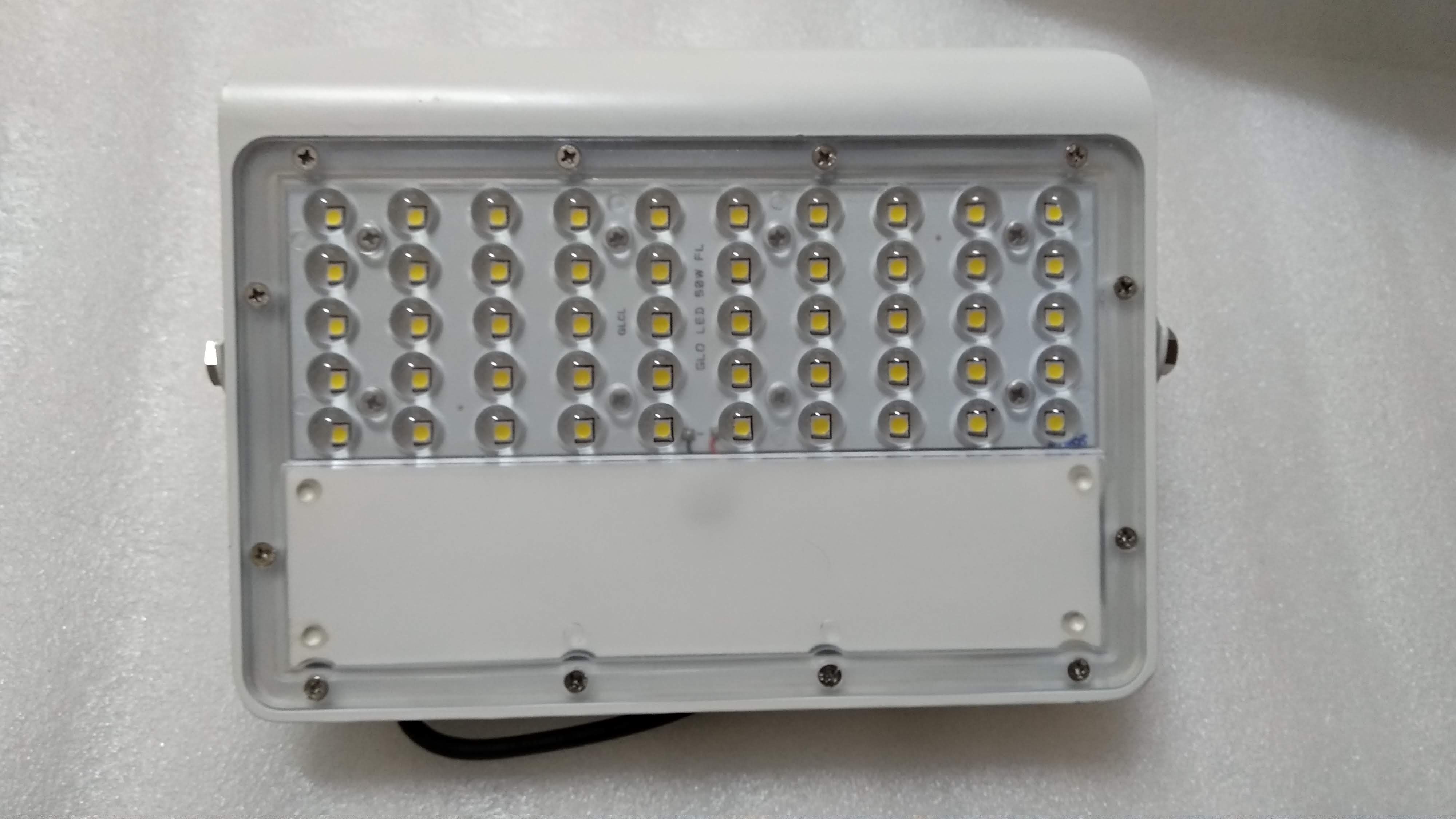 LED Flood Light Lens - 50W (white body) 