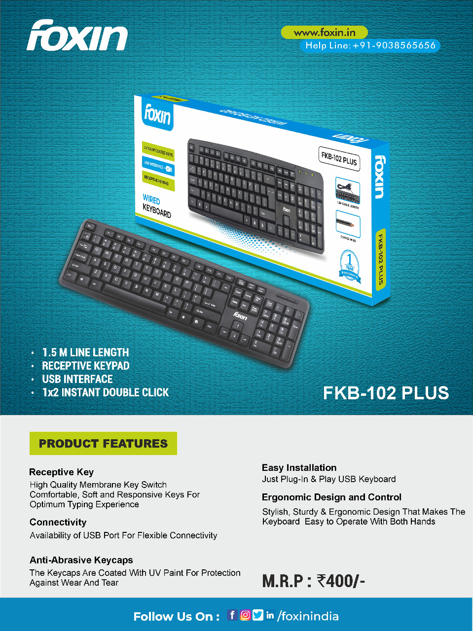 FOXIN USB KEYBOARD