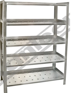 CLEAN DISH & GLASS RACK - Rack with 4 shelves (KITCHEN EQUIPMENT)