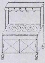 MOBILE BUFFET COUNTER (KITCHEN EQUIPMENT)