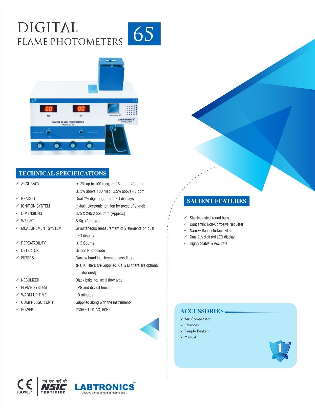 DIGITAL FLAME PHOTOMETER