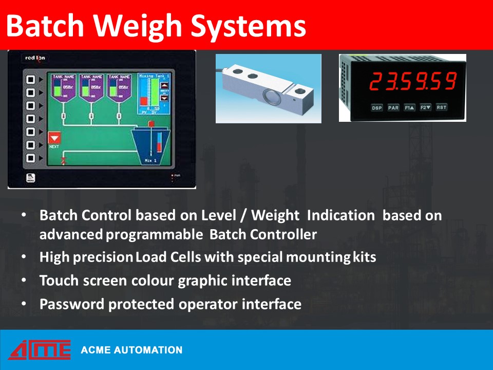 BATCH WEIGH SYSTEM