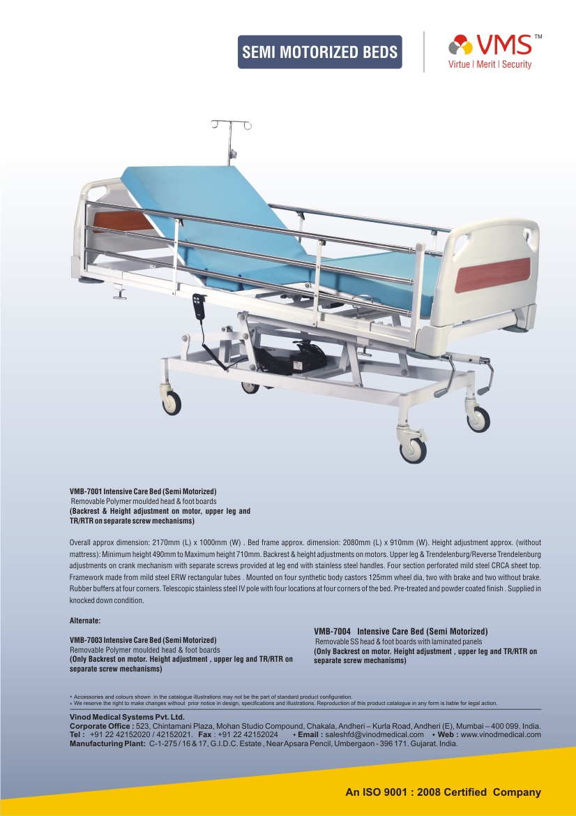 SEMI MOTORIZED ICU BEDS