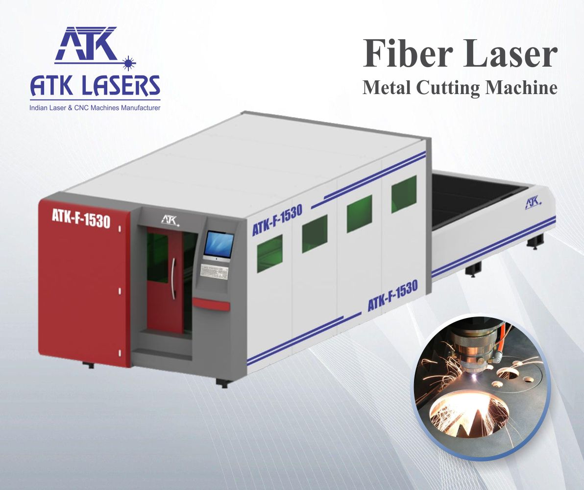 Fiber laser metal cutting machine