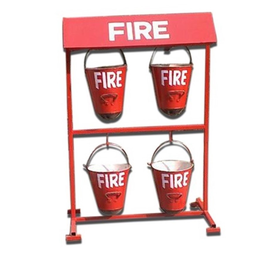 FIRE BUCKET STAND WITH CANOPY