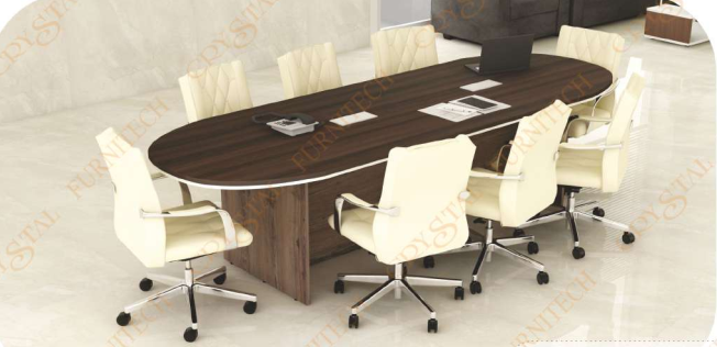 OZON CONFERENCE TABLE 1800X900X750 WITH REVERSE WATERFALL EDGE, WITH 1 ACCESS FLAP