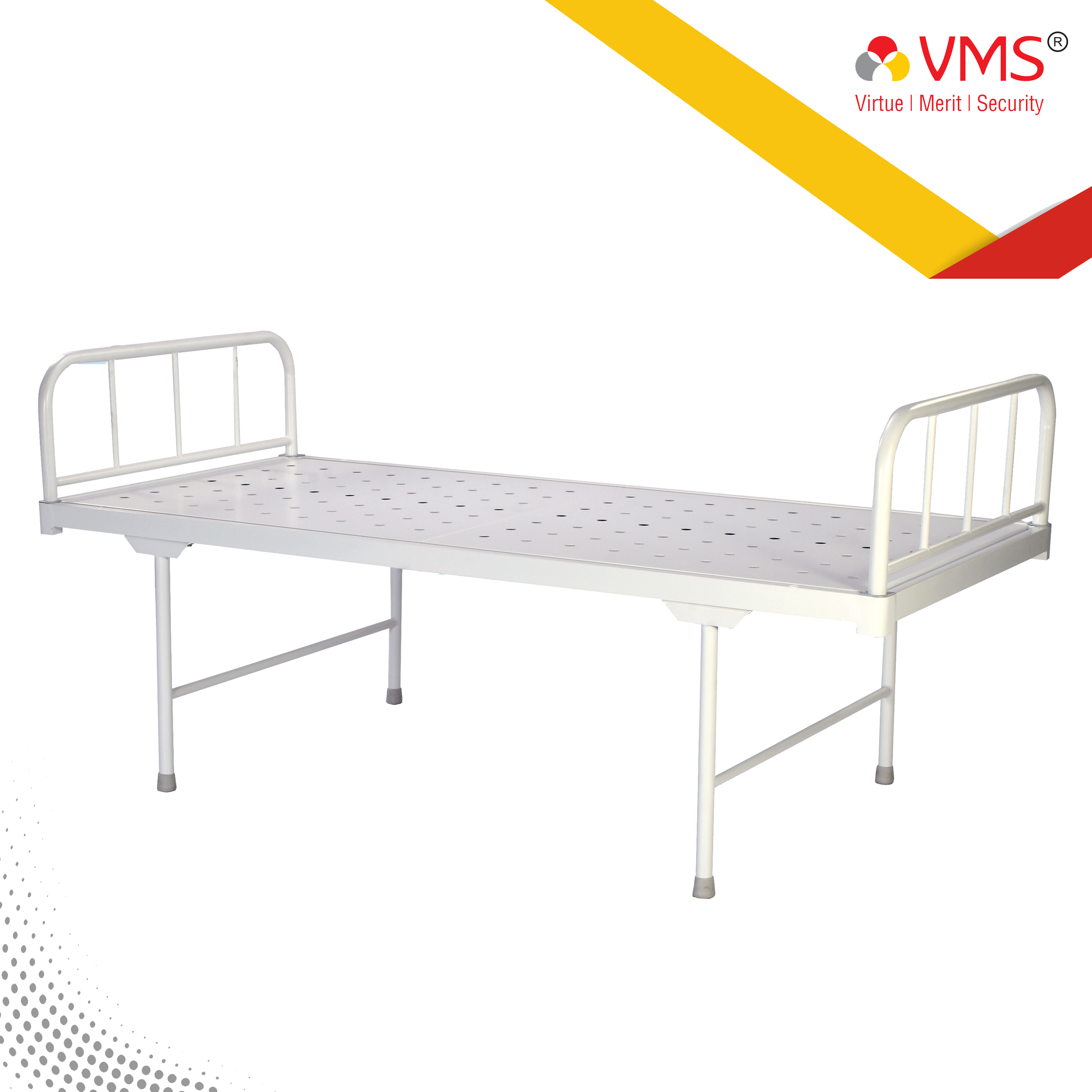 Plain Bed  With Removable Mild Steel Head & foot boards