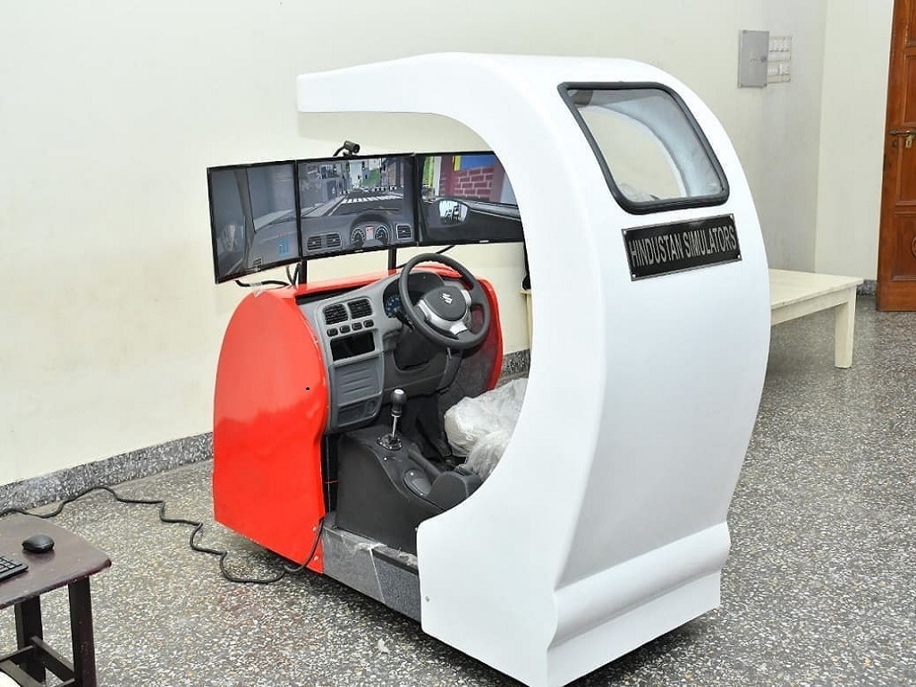 Three Screen Car driving Simulator