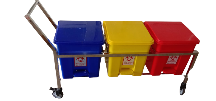 BIO MEDICAL WASTEBIN TROLLEY