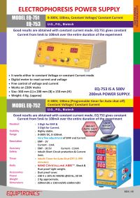 ELECTROPHORESIS POWER SUPPL