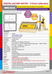 DIGITAL pH METER Microprocessor based