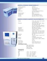 RADICON-ULTRASONIC CLEANERS