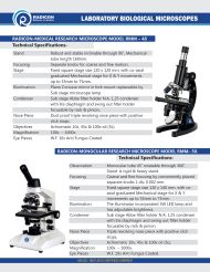 RADICON-MEDICAL RESEARCH MICROSCOPE MODEL RMM – 48/.50