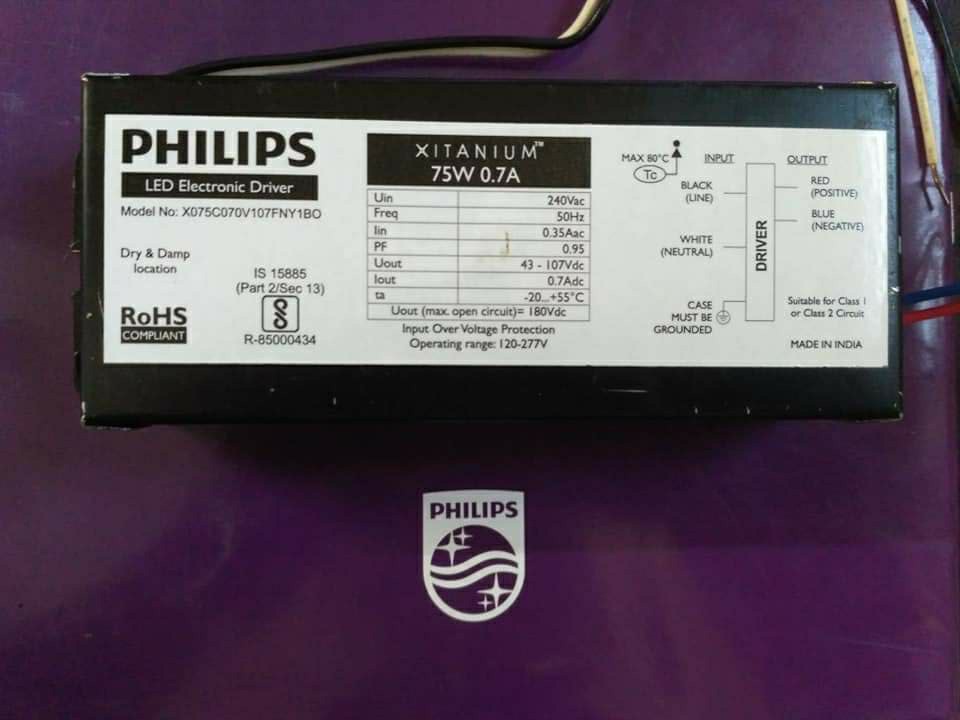 PHILIPS XITANIUM 75 WATT 0.7A LED DRIVER
