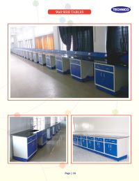 wall side tables set ups for laboratory 