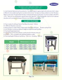 Anti vibrant tables for laboratories 