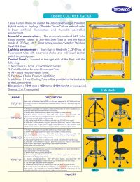 Tissue culture racks and stools for labs  