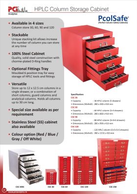 HPLC column safe cabinet prosafe 