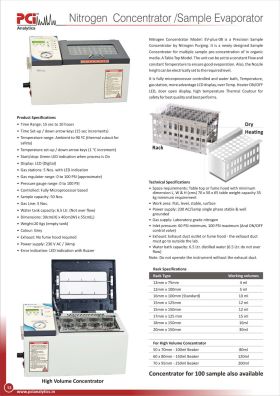 nitrogen concentrator /sample evaporator from PCI 