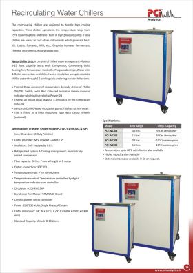 Recirculating water chiller from PCI 