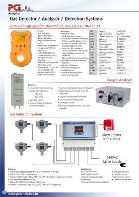 GAS DETECTOR AND ANALYSER FROMPCI  