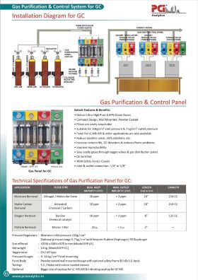 GAS purification control for GC from pci  